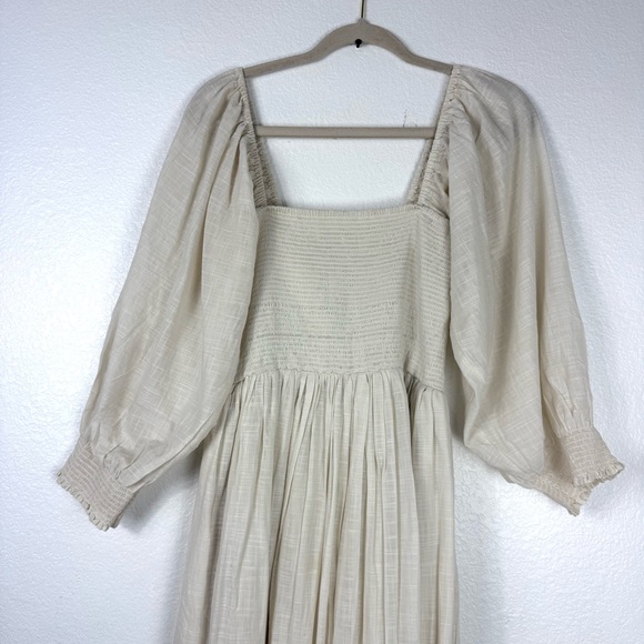 Free People Perfect Storm Midi Dress Tea Ivory Women's Size Small - Picture 5 of 11